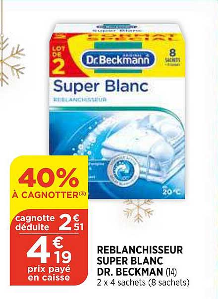reblanchisseur super blanc dr. beckman