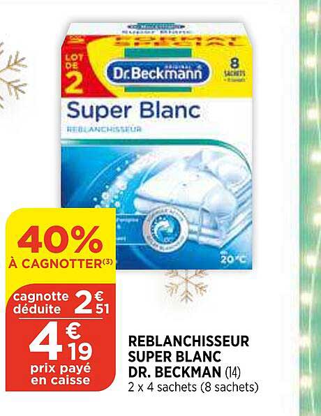 reblanchisseur super blanc dr. beckman
