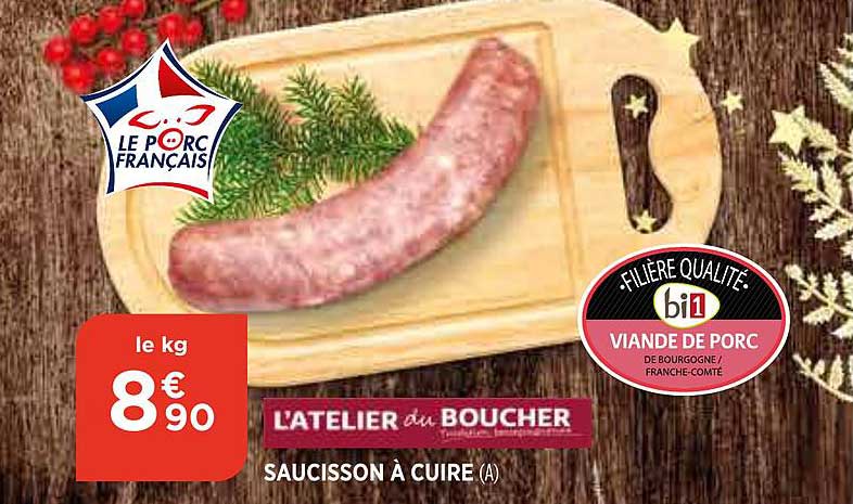 Saucisson à Cuire L'atelier Du Boucher
