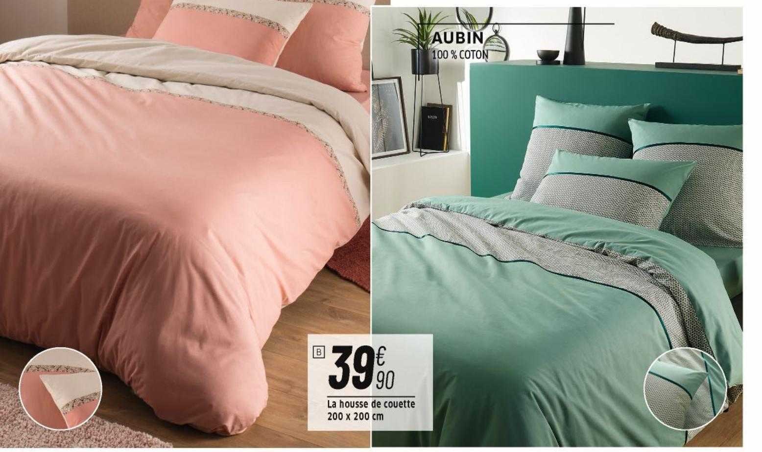 la housse de couette 200 x 200 cm aubin