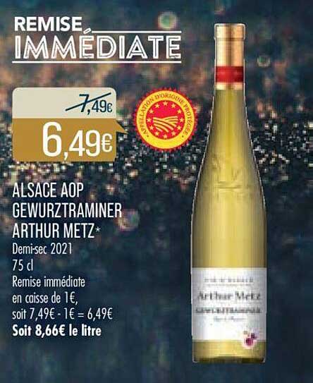 alsace aop gewurztraminer arthur metz