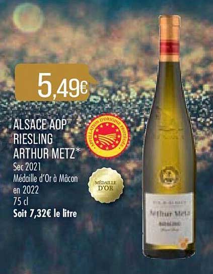 alsace aop riesling arthur metz