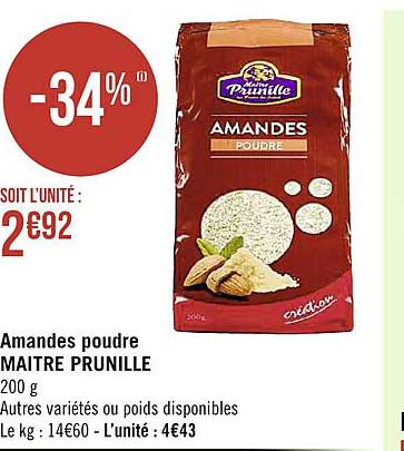 amandes poudre maitre prunille
