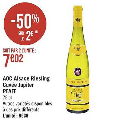 aoc alsace riesling cuvée jupiter pfaff