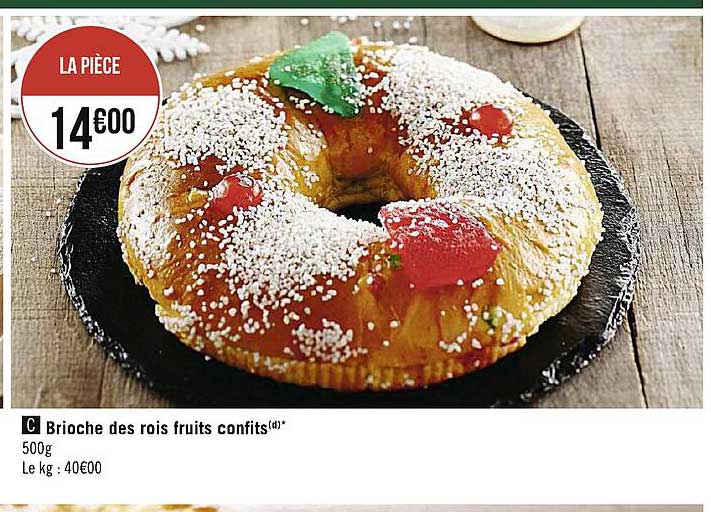 brioche des rois fruits confits
