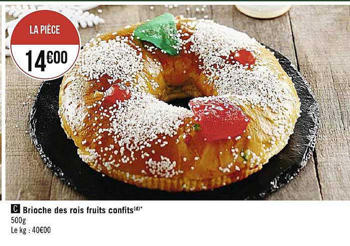 brioche des rois fruits confits