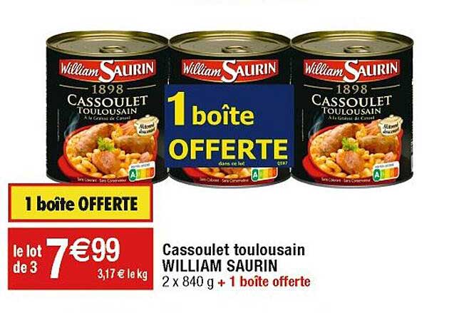 cassoulet toulousain william saurin