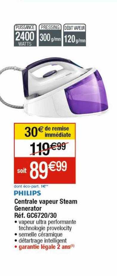 centrale vapeur steamm generator philips