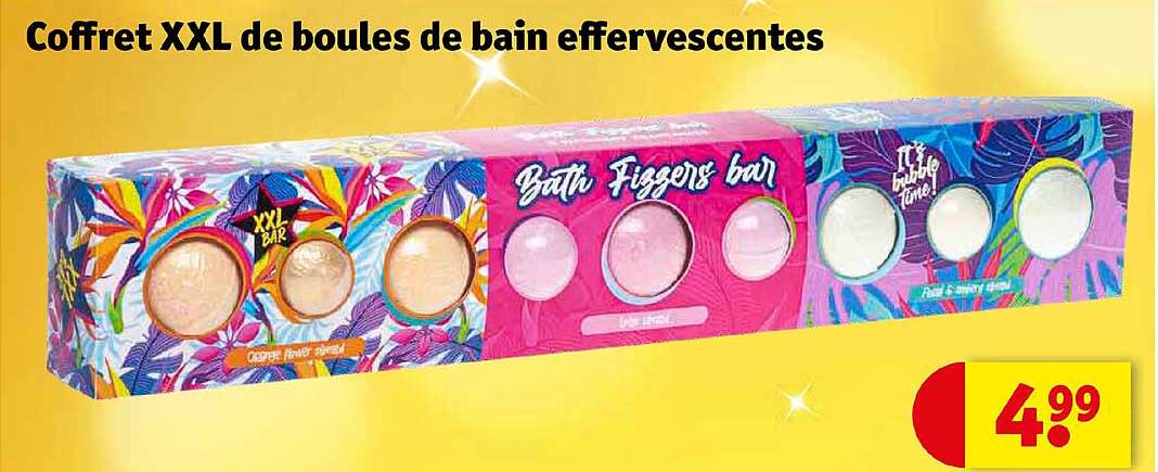 coffret xxl de boules de bain effervescentes