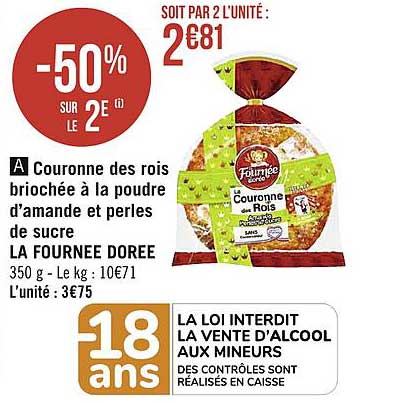 couronne des rois briochée à la poudre d'amande et perles de sucre la fournée dorée