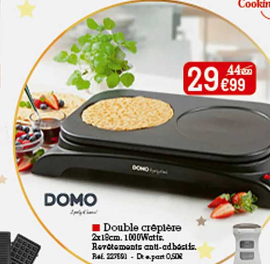 Double Crêpière Domo