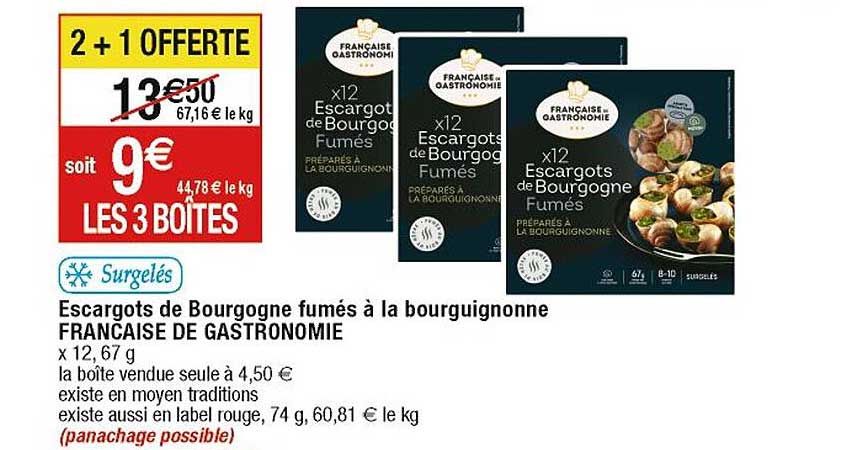 escargots de bourgogne fumés à la bourguignonne française de gastronomie