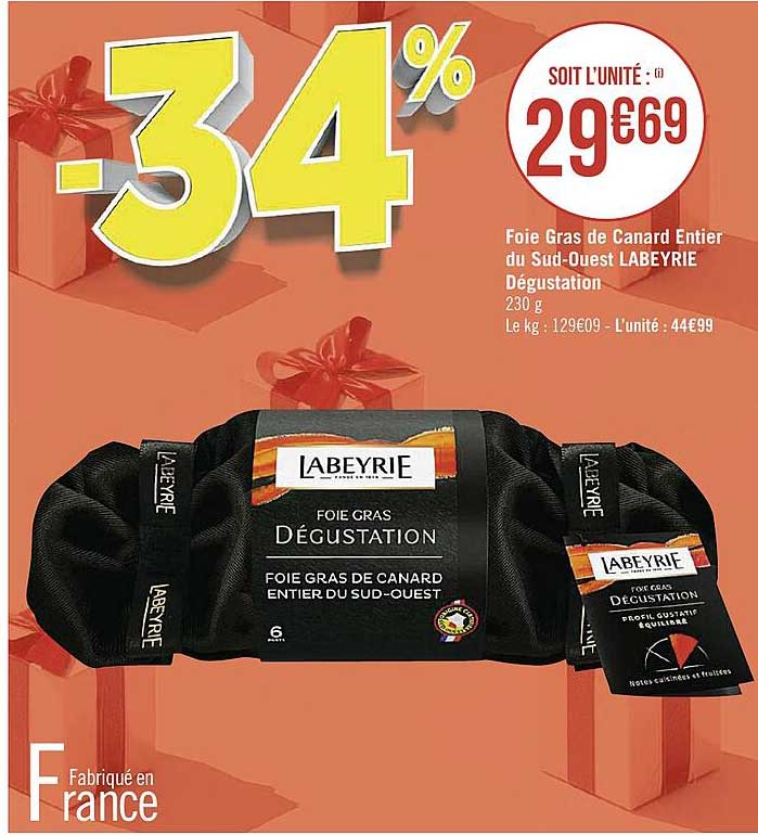 foie gras de canard entier du sud-ouest labeyrie dégustation