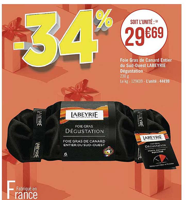 foie gras de canard entier du sud-ouest labeyrie dégustation