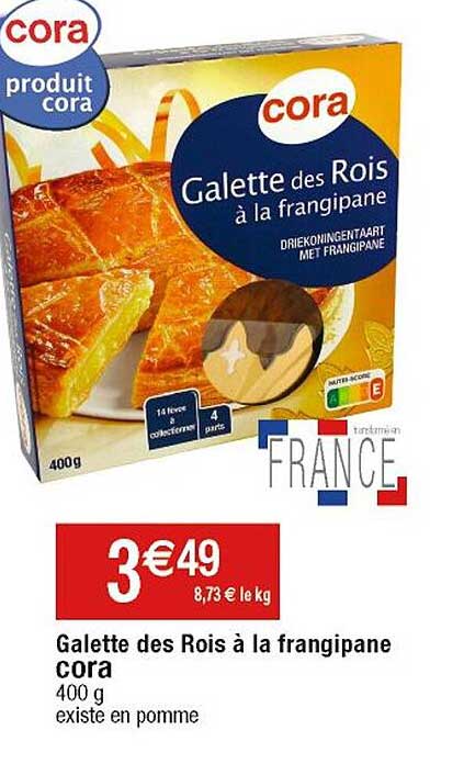 galette des rois à la frangipane cora