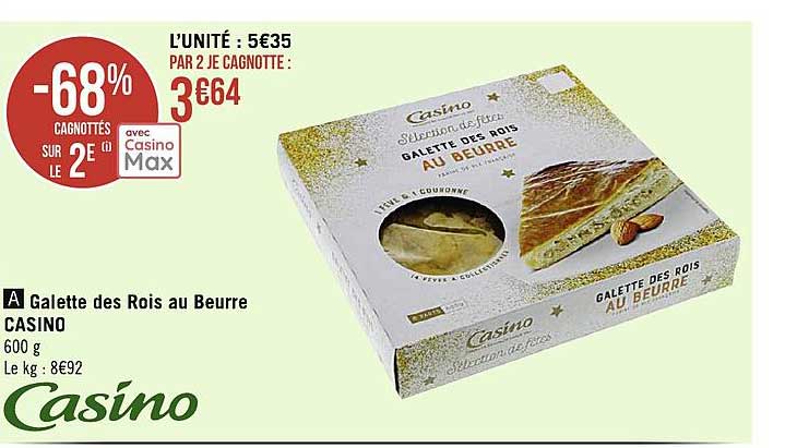 Galette Des Rois Au Beurre Casino