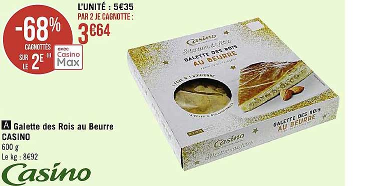 galette des rois au beurre casino