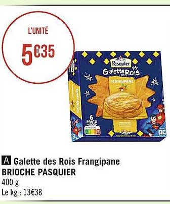 galette des rois frangipane brioche pasquier