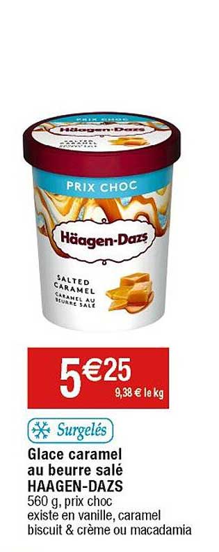 glace caramel au beurre salé häagen-dazs