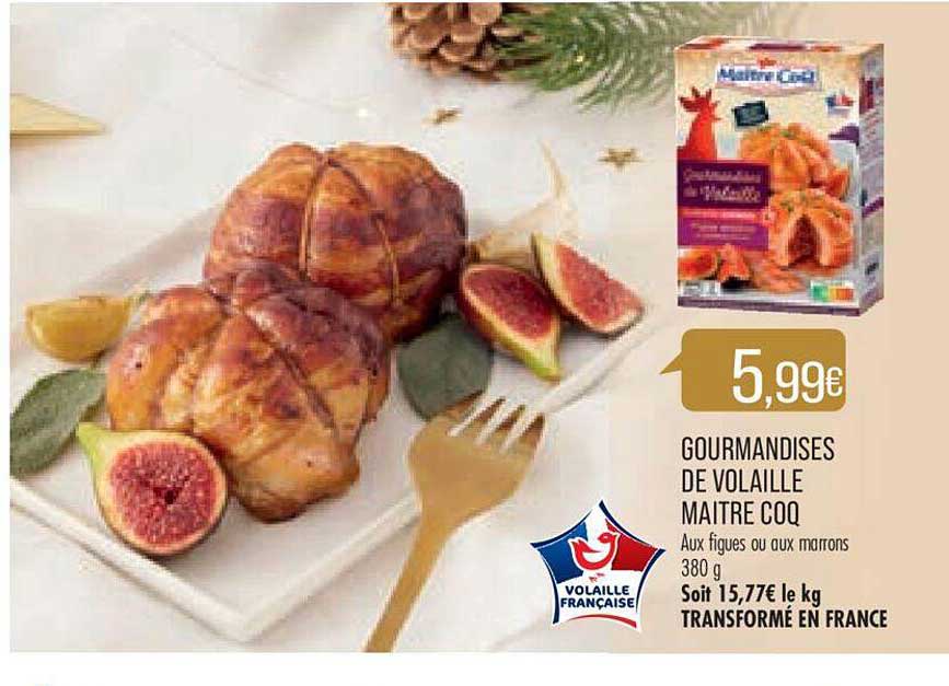 gourmandises de volaille maître coq