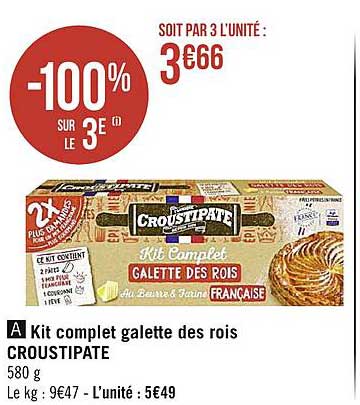 kit complet galette des rois croustipate
