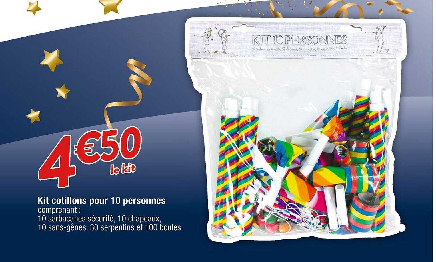 Kit Cotillons Pour 10 Personnes