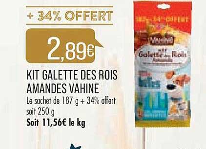 kit galette des rois amandes vahiné