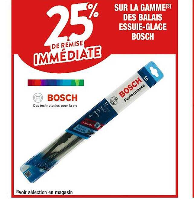 la gamme des balais essuie-glace bosch