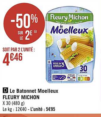 le bâtonnet moelleux fleury michon