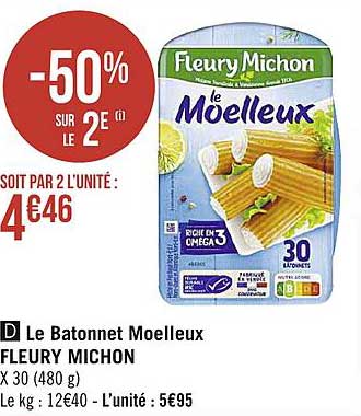 le battonet moelleux fleury michon