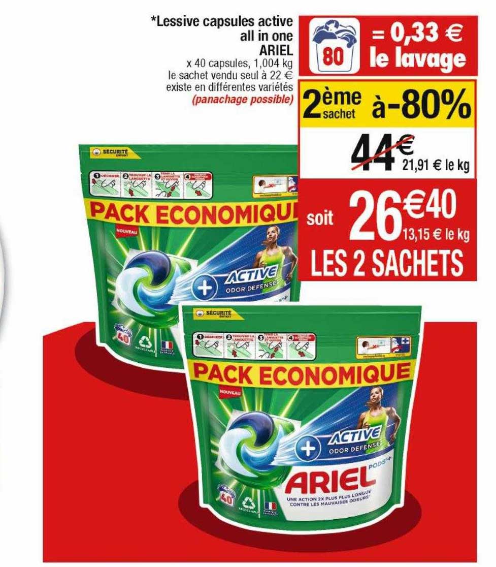 lessive capsules active all in one ariel