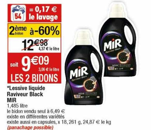 lessive liquide raviveur black mir