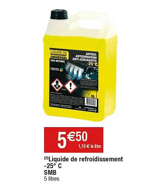 liquide de refroidissement -25° c smb