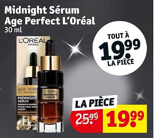 midnight sérum age perfect l'oréal