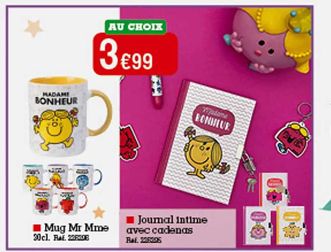 mug mr mme journal intime avec cadenas