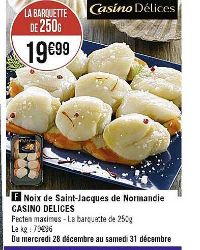 noix de saint-jacques de normandie casino délices