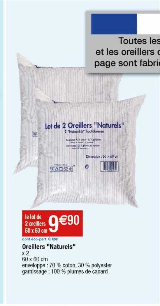 Oreillers "naturels"