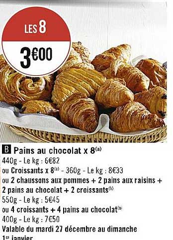 Pains Au Chocolat X8