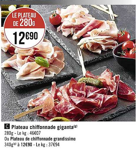 Plateau Chiffonade Giganta