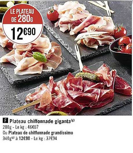 Plateau Chiffonnade Giganta