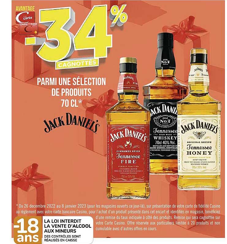 produits 70cl jack daniel's