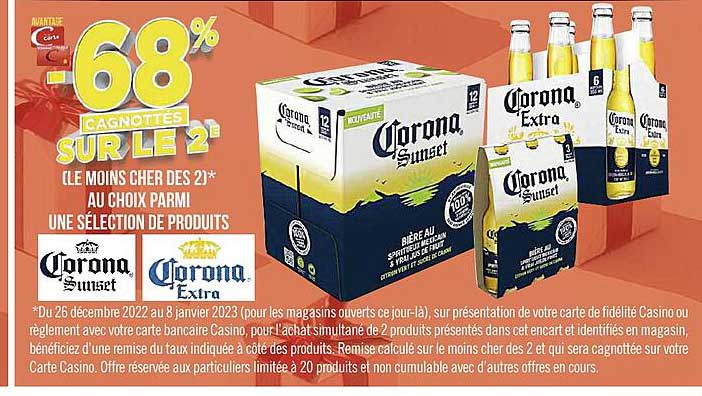 Produits Corona Sunset, Corona Extra