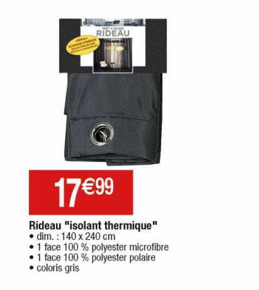Rideau "isolant Thermique"