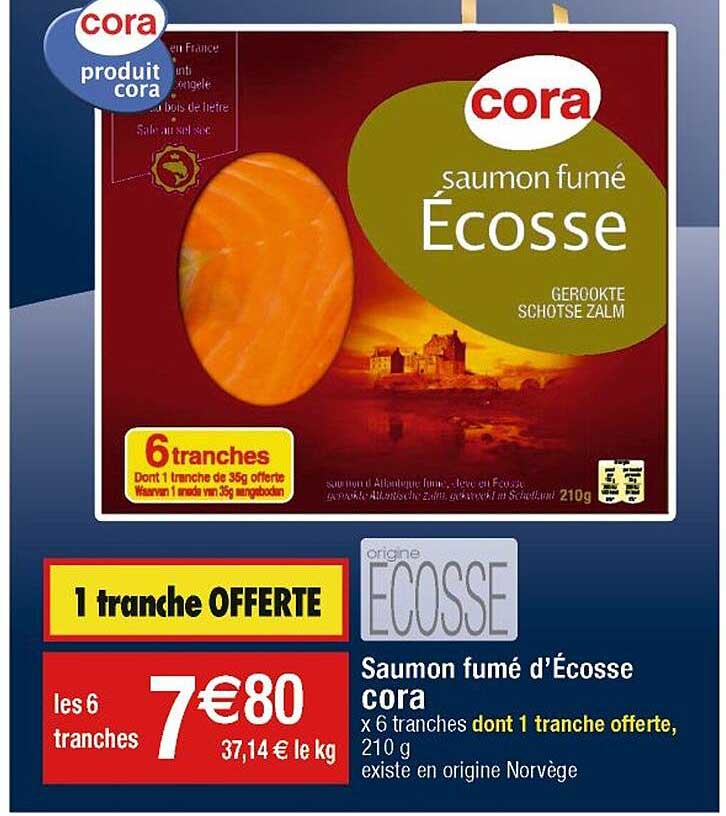 saumon fumé d'écosse cora