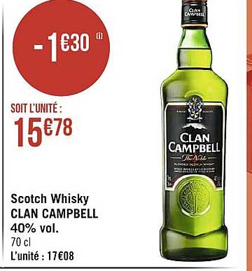 scotch whisky clan campbell