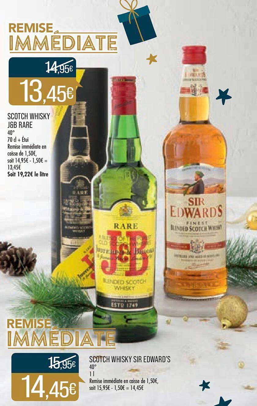 scotch whisky j&b rare, scotch whisky sir edward's