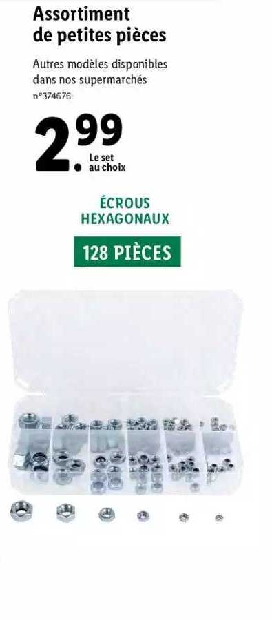 assortiment de petites pièces