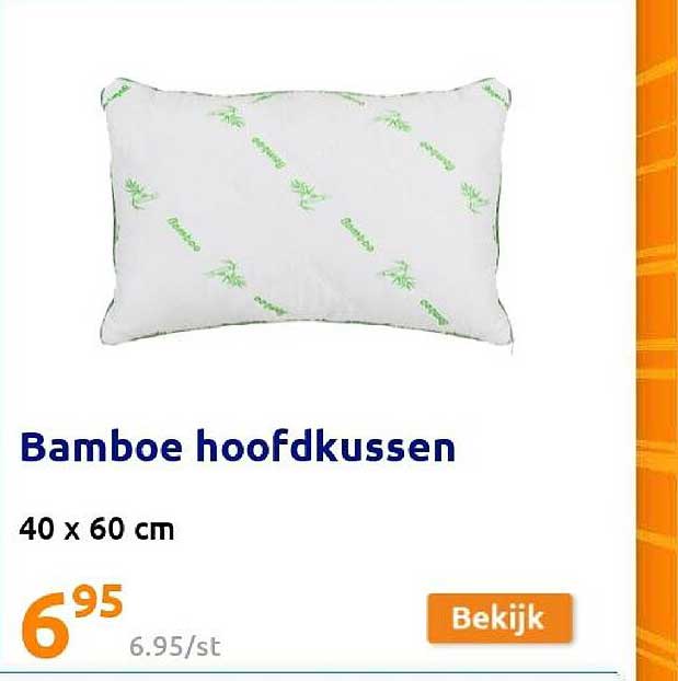 bamboe hoofdkussen