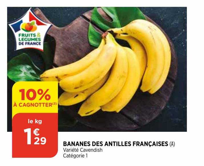 bananes des antilles françaises