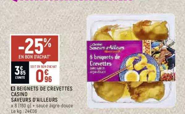 beignets de crevettes casino saveurs d'ailleurs